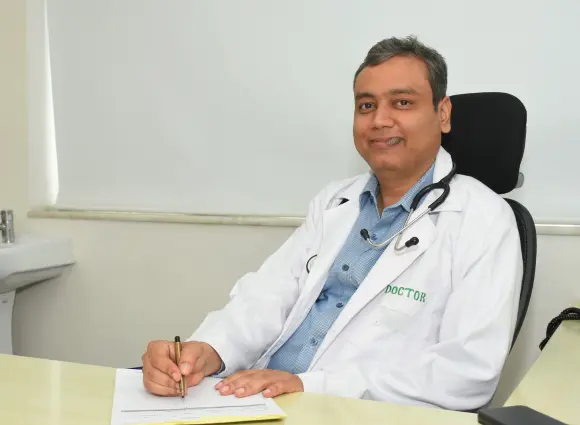 Doctor consulting patient